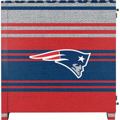 NFL New England Patriots Trailblazer Corsair 4000D Tempered Glass Mid-Tower ATX Case Skin