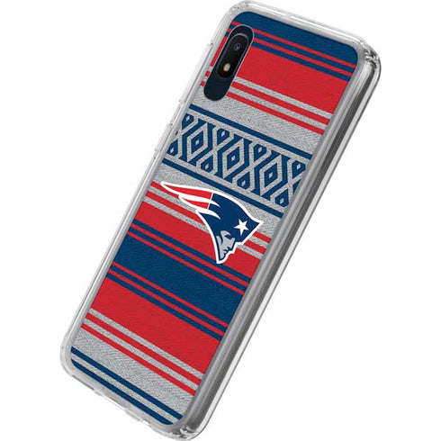 NFL New England Patriots Trailblazer Galaxy A10e Clear Case