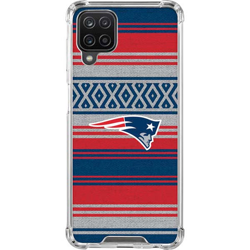 NFL New England Patriots Trailblazer Galaxy A12 Clear Case