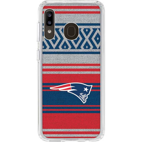NFL New England Patriots Trailblazer Galaxy A20 Clear Case