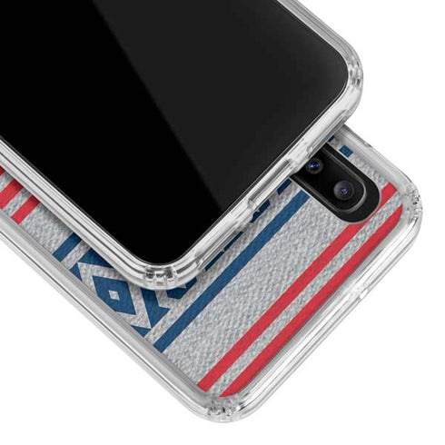 NFL New England Patriots Trailblazer Galaxy A20 Clear Case