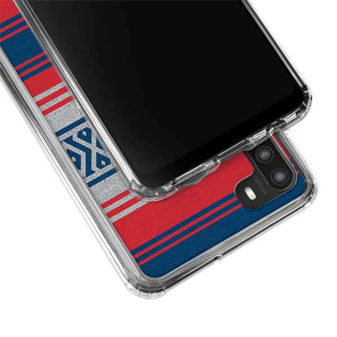 NFL New England Patriots Trailblazer Galaxy A21 Clear Case