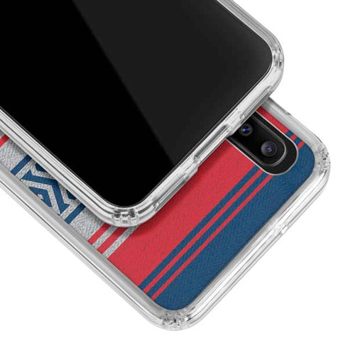 NFL New England Patriots Trailblazer Galaxy A30 Clear Case