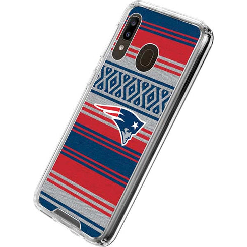 NFL New England Patriots Trailblazer Galaxy A30 Clear Case