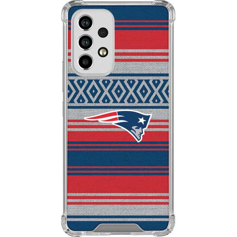 NFL New England Patriots Trailblazer Galaxy A33 5G Clear Case