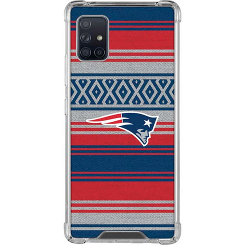 NFL New England Patriots Trailblazer Galaxy A51 5G Clear Case