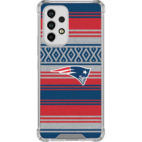 NFL New England Patriots Trailblazer Galaxy A53 5G Clear Case