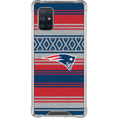 NFL New England Patriots Trailblazer Galaxy A71 5G Clear Case