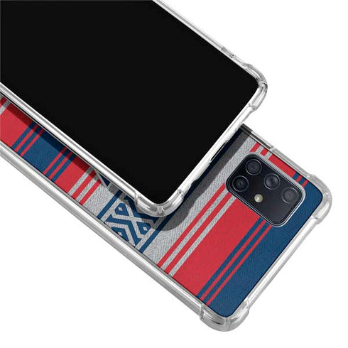 NFL New England Patriots Trailblazer Galaxy A71 5G Clear Case