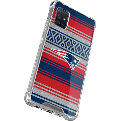 NFL New England Patriots Trailblazer Galaxy A71 5G Clear Case
