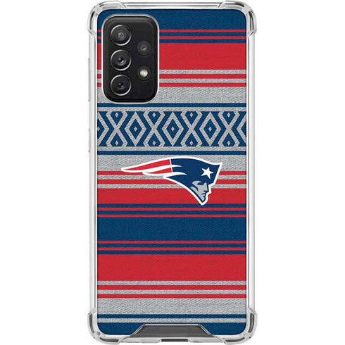 NFL New England Patriots Trailblazer Galaxy A72 5G Clear Case