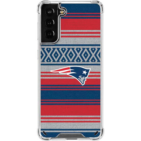 NFL New England Patriots Trailblazer Galaxy S21 Plus 5G Clear Case
