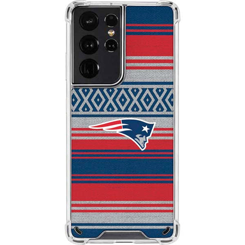 NFL New England Patriots Trailblazer Galaxy S21 Ultra 5G Clear Case