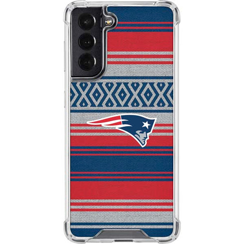 NFL New England Patriots Trailblazer Galaxy S22 Clear Case