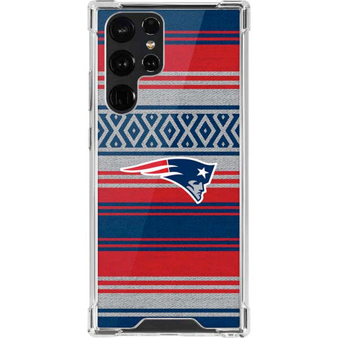 NFL New England Patriots Trailblazer Galaxy S22 Ultra Clear Case