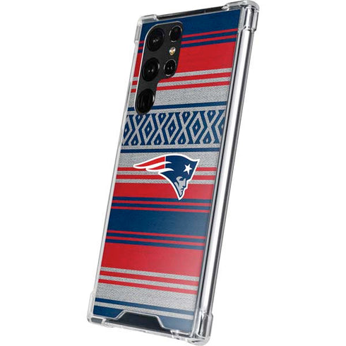 NFL New England Patriots Trailblazer Galaxy S22 Ultra Clear Case