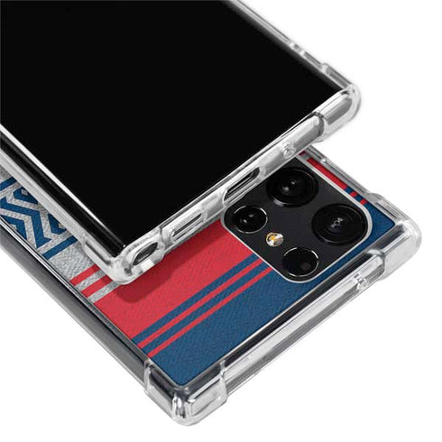 NFL New England Patriots Trailblazer Galaxy S22 Ultra Clear Case
