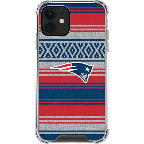 NFL New England Patriots Trailblazer iPhone 12 Clear Case