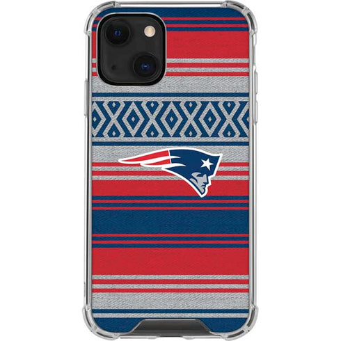 NFL New England Patriots Trailblazer iPhone 13 Mini Clear Case