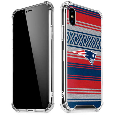 NFL New England Patriots Trailblazer iPhone X/XS Clear Case