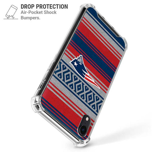 NFL New England Patriots Trailblazer iPhone XR Clear Case