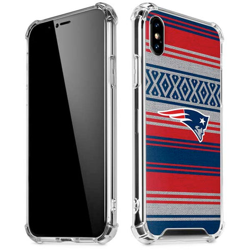 NFL New England Patriots Trailblazer iPhone XS Max Clear Case