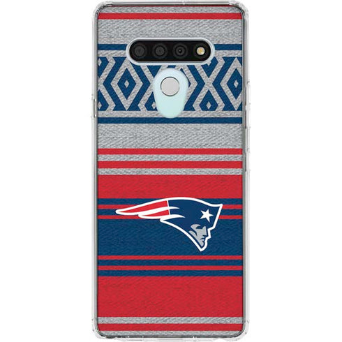 NFL New England Patriots Trailblazer LG Stylo 6 Clear Case