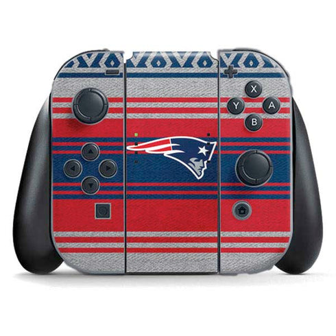NFL New England Patriots Trailblazer Nintendo Switch (2017-2021) Joy-Con Controller Skin