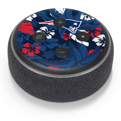 NFL New England Patriots Tropical Print Amazon Echo Dot Skin