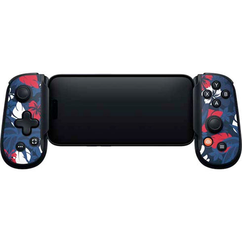 NFL New England Patriots Tropical Print Backbone One for iPhone Game Controller Skin