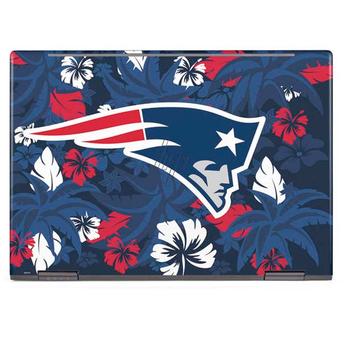 NFL New England Patriots Tropical Print HP Envy Skin