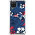 NFL New England Patriots Tropical Print Galaxy A12 Clear Case