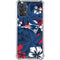 NFL New England Patriots Tropical Print Galaxy A32 5G Clear Case
