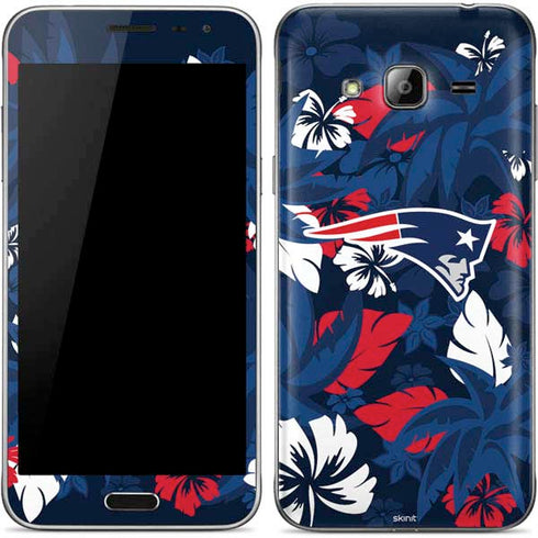 NFL New England Patriots Tropical Print Galaxy J3 Skin