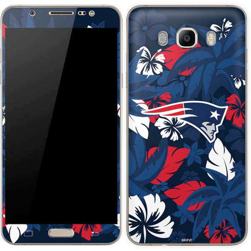 NFL New England Patriots Tropical Print Galaxy J7 Skin