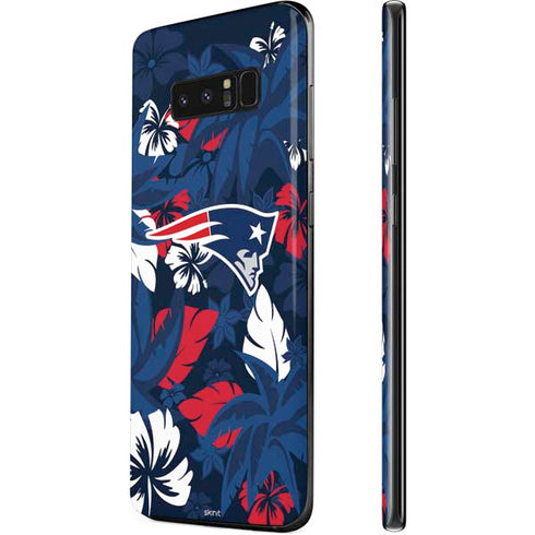 NFL New England Patriots Tropical Print Galaxy Note 8 Skin
