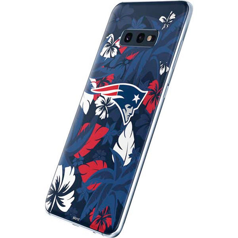 NFL New England Patriots Tropical Print Galaxy S10e Skin