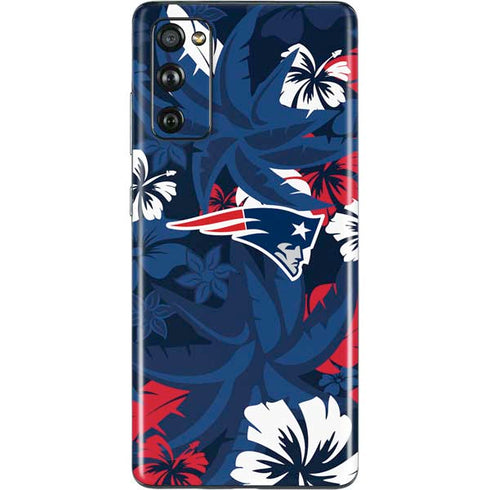 NFL New England Patriots Tropical Print Galaxy S20 Fan Edition Skin