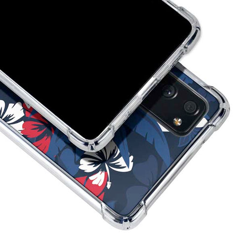 NFL New England Patriots Tropical Print Galaxy S20 FE Clear Case