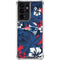 NFL New England Patriots Tropical Print Galaxy S21 Ultra 5G Clear Case