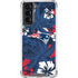 NFL New England Patriots Tropical Print Galaxy S22 Clear Case