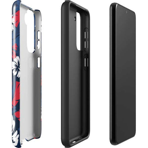 NFL New England Patriots Tropical Print Galaxy S22 Pro Case