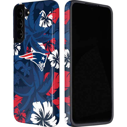 NFL New England Patriots Tropical Print Galaxy S22 Pro Case