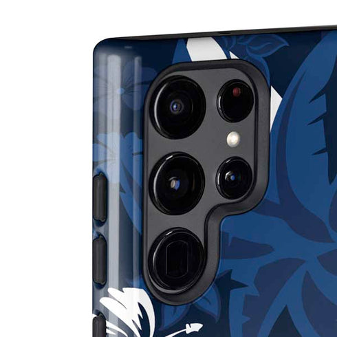 NFL New England Patriots Tropical Print Galaxy S22 Ultra Pro Case
