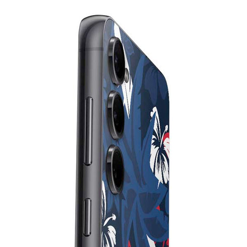 NFL New England Patriots Tropical Print Galaxy S23 Plus Skin