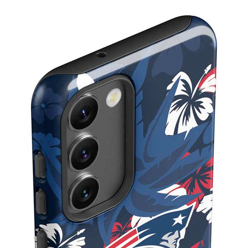 NFL New England Patriots Tropical Print Galaxy S23 Pro Case
