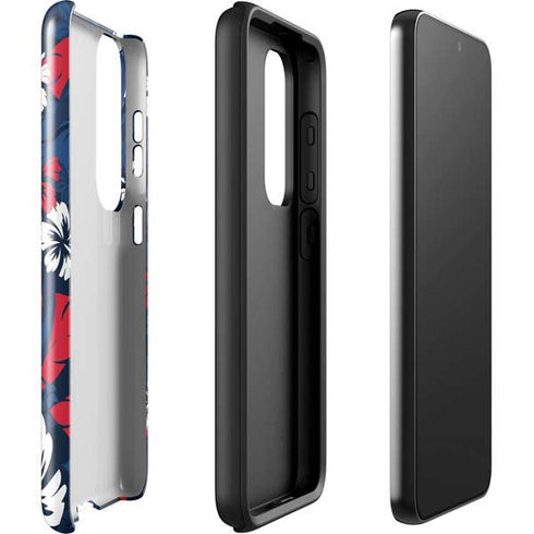 NFL New England Patriots Tropical Print Galaxy S23 Pro Case