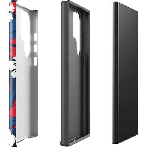 NFL New England Patriots Tropical Print Galaxy S24 Ultra Impact Case