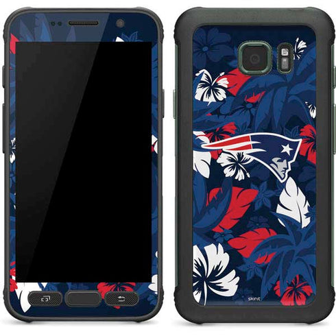 NFL New England Patriots Tropical Print Galaxy S7 Active Skin