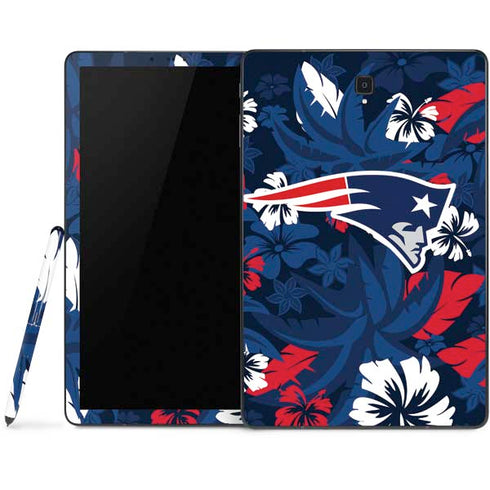 NFL New England Patriots Tropical Print Samsung Galaxy Tab Skin
